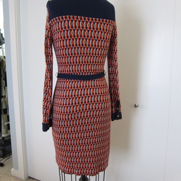 Button up with Boden Print Dress Size 8 - Picture 3 of 6